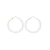 Boucles d'oreilles pendantes en perles sauvages, grand cercle exagéré, nouveau tempérament féerique, vent frais, cadeau pour femmes, bijoux de mariage