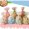 1000 stks zakken + draad banden plastic geschenken verpakking pouches verjaardag bruiloft bakkerij koekjes snack biscuit snoep popcorn pouches