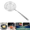 1pc Filter Spoon Stainless Steel Fine Mesh Wire Oil Skimmer Strainer (Silver)