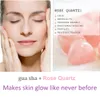 Fjärilsform Jade Gua Sha Tool Massager Natural Crystal Rose Quartz Guasha Scraping Massage Face Body Eye Mineral Stone Health 5280387
