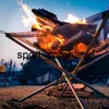 Portable Mesh Fire Stand Outdoor Fire Pit Zwiadzie Stal Idealny do BBQ Camping Backyard i Ogród z torbą do przenoszenia