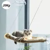 Leuke Kat Opknoping Bedden Comfortabel Zonnig Zitting Venster Mount Pet Hangmat Zachte Huisdieren Stoelbedden Benodigdheden Afneembaar Lager 20kg 210722