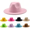Chapéus de aba britânicos estilos britânicos vintage color jazz hat hat hody moda stage performance festival Awards commemora