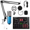 BM 800 Microphone avec carte son BLUETOOTH V8 Pro BM800 Microphone professionnel BM800 pour enregistrement du podcast PC TIKTOK DJ8701805