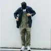 Hip-hopowe spodnie robocze Cargo Męskie spodnie robocze Joggery Męskie kombinezony z wieloma kieszeniami Casual Oversize BibTrousers