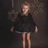 New Ins Children's Girl's Dress Autumn and Winter Fashionable Temperament Princess Dress ett år gammal fluffig
