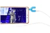 U Adaptador tipo Adaptador Dual 3,5 mm Fone de Ouvido Cabos de Áudio Cabos Splitter Microfone 2 em 1 Conector Swivel para Smartphone MP3 MP4 Player