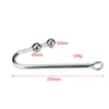 NXY Cockrings Anal sex toys stainless steel metal anal hook with ball hole butt plug dilator prostate massager SM bondage toy for man male 1123 1124