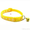 Pet Patch Bell Collar Dog Cat Single Footprint Collar Cats Spänne Collar Factory Direktförsäljning K685