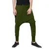 Herenbroek mode slanke pure kleur bandage casual smart-broek trekkoord vrijetijdsport hiphop potlood Haren