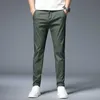 Sommer dünne beiläufige Hosen Männer 4 Farben klassischer Stil Mode Business Slim Fit gerade Baumwolle einfarbige Markenhose 38 210723