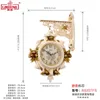 Reloj de pared lateral doble de lujo Diseño nórdico Reloj de pared de salón Reloj colgante Relojes de pared Accesorios de decoración del hogar 50WC H1230