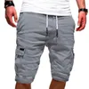 Homens shorts cargas bolso tático ginásio esportes verão casual meia calças ropa de hombre homens homens homens shorts x0705