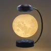 Nattljus 3d LED Moon Light Floating Lamp Magnetisk Levitation Novell Lighting Levitating Sovrum Decoration