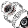 Titta på band för Galaxy 3 41mm 45mm Band med Case Bling Women Dressy Armband Strap Shiny Cases Cover1754009