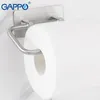 GAPPO Porte-papier Rouleau de couverture Porte-papier hygiénique Rouleau de papier en acier inoxydable Cintre avec couvercle Salle de bain Accessoires de montage mural T200425