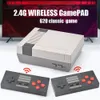 Consoles de jeux vidéo sans fil 8 bits 2.4G Boîte de console TV rétro Sortie AV Le contrôleur double lecteur peut stocker 620 pour les jeux NES classiques
