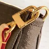 7A quality Genuine leather Bag MON0GRAM Women's men tote crossbody Luxury Designer M40712 shopping wallet card pockets handbag Shoulder Bags original single free