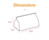 Tissue Box Holder Designer Leather Bag Matching Home Decor Orange Tissue Boxes H Square Cute Table Decoration Sumsum Dining D228r