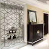 3D espejo pared pegatina DIY diamantes triángulos acrílico pared pegatinas para niños habitación sala de estar decoración del hogar adesivo de parede 210705