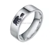 Matka córka Mama Bear Ring Band Palca ze stali nierdzewnej Pierścienie Cub Cub For Women Fashion Biżuter