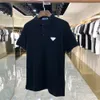 Stretch Cotton Polo Shirt med nylon detaljer Mens Designer Polo Shirt T Shirts Märke Men Polos High Streetwear