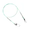 Braid Line Fishing Leader Wire Stainless Steel With Swivels Snap Kits Three Size