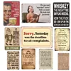 Metal Painting Warning No Stupid People Toilet Kitchen Bathroom Family Rules Bar Pub Cafe Home restaurant Decoratio Vintage Tin Signs Retro Metal FY3296 C0523B10
