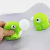 Party Favors Blow Spit Bubbles Squeeze Leksaker Fashion Soft Dinosaurs Ankor Anti Stress Relief Toy för Autism Kids Gift