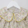 秋の子供たちの服のファッション韓国の花長袖プリンセスドレス獣姦かわいい女の子衣装幼児子供のコスチュームQ0716