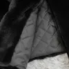 女性の毛皮のフェイクルーズラペルオーバーコート厚い温かいプラスサイズの女性のぬいぐるみ冬の女性高品質のコート