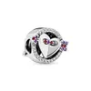 925 Sterling Silver Valentine's Day Sparkling Arrow & Heart Charm Bead Fits European Pandora Style Jewelry Charm Bracelets