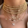 Flatfoosie Bluby Rhinestone Tennis Chain Anklet для женщин Bling Butterfly Crystal Anklet Bracte Boho Beach ohot Ювелирные изделия Подарок