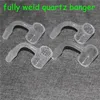 wholesale Sandblast Quartz Banger Smoking Nail Fully Weld 2mm Thick Wall 4mm Bottom Domeless Nails for glass water pipes bong hookah dab rig