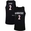 Nikivip San Diego State Aztecs College #2 Jerseys de basquete Adam #15 Kawhi Leonard #20 Schakel Mens costume qualquer nome de número