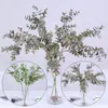 Decoratieve bloemen kransen 1 pc kunstmatige kunststof bladeren eucalyptus bomen takken voor binnen kerst bruiloft decoraties kunstmatige p