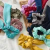 Paardenstaart Scrunchies Haarband Effen Chiffon Haarelastiekjes Touw Lang Lint Paardenstaart Sjaal Meisjes Elastische Haarbanden Haaraccessoires3960200