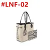 2021 tote handbag women totes handbags purses brown flower leopard leather 45856 shopping bags MM size 32/29/17cm #LNF-01