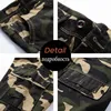 Men's 100% Cotton Military Cargo Shorts 2021 New Spring Summer Men Casual Male Loose Breeches Bermuda Multi-Pocket Short Pants X0705