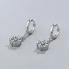 Silver 925 Charm Femmes 6 mm boucles d'oreilles Zircon Bijoux de mode Classic Stud Oreille pour fille Cadeaux élégants XEH60327128686693