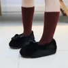 女の子の綿の靴2019冬の新しい子供の赤ちゃんの弓の王女の女の子のベルベットの暖かい靴通気性のある堅い子供の靴x0703