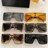 23SS Oficjalne popularne luksusowe okulary przeciwsłoneczne 102B Zakresywne ramy z prostymi świątyniami Ukryty Hood Designer Modny styl i najwyższej jakości losowe pudełko