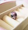 2 pcs 925 Sterling prata rosqueado rosa borboleta beijos Murano vidro miçangas caber europeu pandora jóias charme braceletes colar