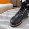 2021 TERRITORY flache Stiefel Damenmode Wolle Leder Beaubourg Knöchel Wanderstiefel Top Designer Damen Briefdruck Winterstiefel Schuhe Größe