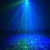 Cordes éclairage de scène 12 modèles projecteur Laser lumières de fête 24 LED lumière stroboscopique Disco son activé pour le Bar du Club de noël