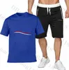 Mens Designer Tracksuits Summer Beach Fashion Seaside Holiday T Shirts and Shorts Set Mans Clothing Luxury Designers Sporti257G