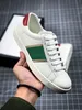 Baskets Ace pour hommes Chaussure en cuir noir blanc Italie Patch de dessin animé Web rouge et vert Semelle en caoutchouc Interlocking Luxurys Designers chaussures de sport pour femmes