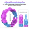 FIDGET TOYS POSH BUBBLE POP SENSORY RING Браслет Пальцы Пузырьки Стресс Декомпрессионные игрушки