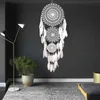 Büyük Boho Dekor Dream Catcher Nordic Beyaz Siyah Makrome Duvar Düğün Bahçe Ev Için Asılı Kız Odası Dekorasyon Süsler