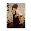 Ingelijste HD-schilderij print moeder en kind canvas poster012775719